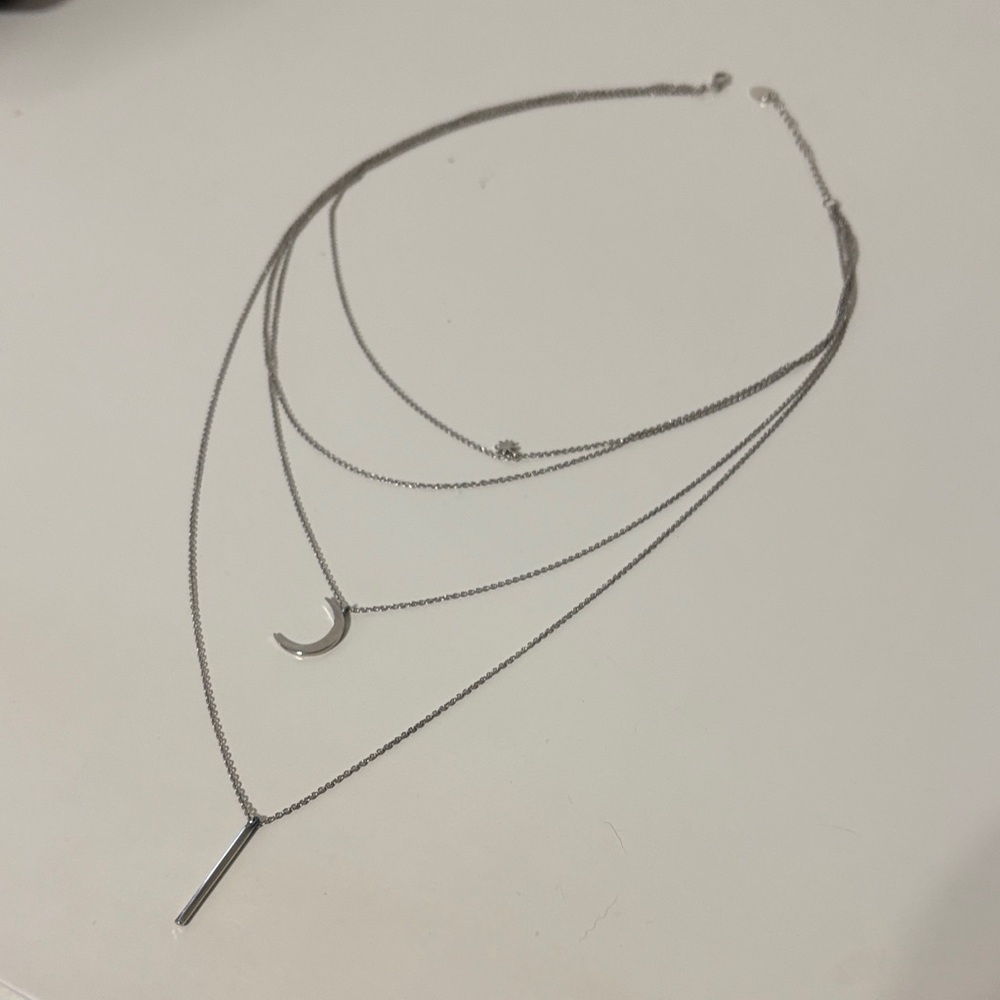 Sterling Forever 4 strand silver necklace